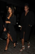 EMMA WEYMOUTH and VENUS WILLIAMS Arrives at Chiltern Firehouse in London 10/10/2024