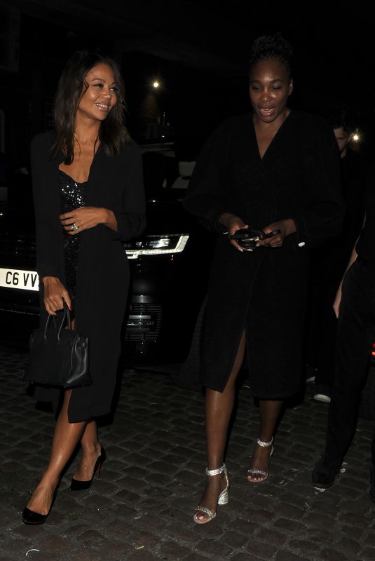EMMA WEYMOUTH and VENUS WILLIAMS Arrives at Chiltern Firehouse in London 10/10/2024