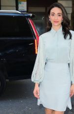 EMMY ROSSUM Arrives at Live with Kelly & Mark in New York 10/22/2024