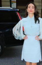 EMMY ROSSUM Arrives at Live with Kelly & Mark in New York 10/22/2024