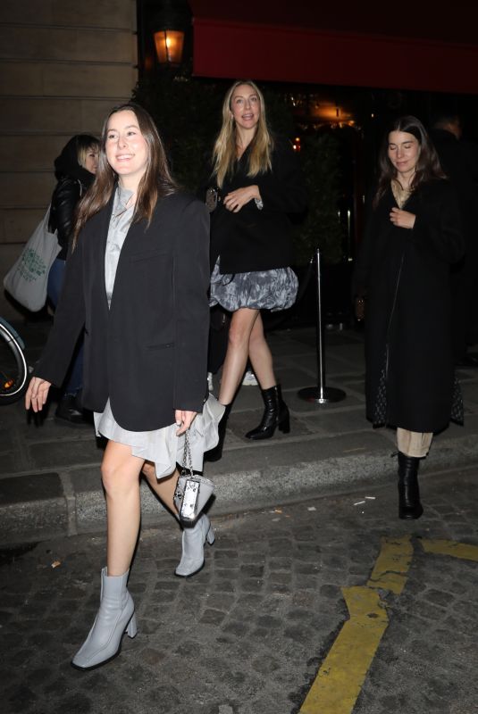 ESTE, DANIELLE and ALANA HAIM Leaves Louis Vuitton After-party at Paris Fashion Week 10/01/2024