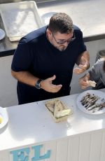 EVA LONGORIA and Michelin Star Chef Dani Garcia at a Beach Bar in Marbella 10/24/2024