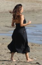 EVA LONGORIA at a Photoshoot on the Beach in Marbella 10/25/2024