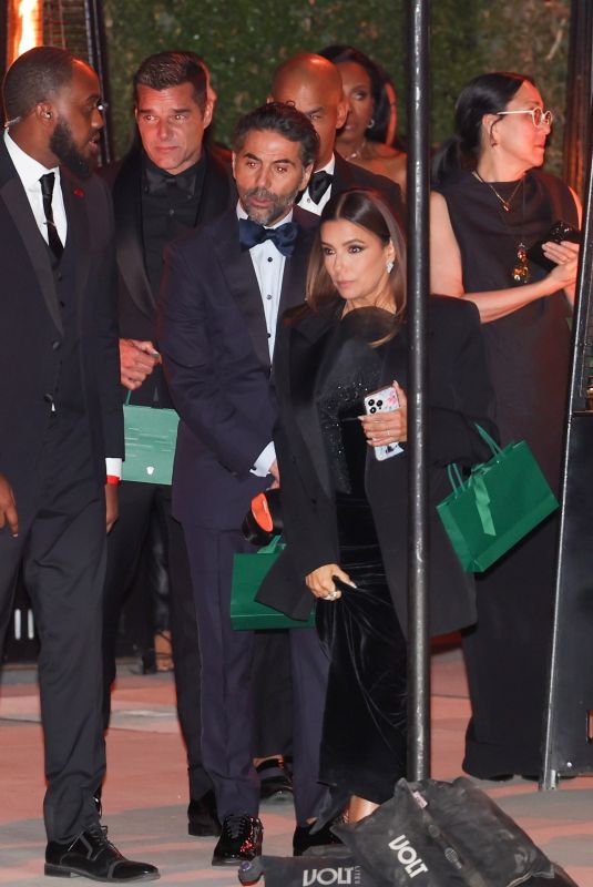EVA LONGORIA Leaves Annual Academy Museum Gala in Los Angeles 10/19/2024