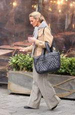GABBY LOGAN Arrives at Global Radio in London 10/15/2024