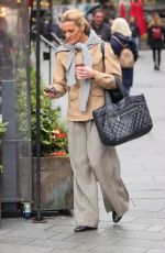 GABBY LOGAN Arrives at Global Radio in London 10/15/2024