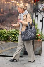 GABBY LOGAN Arrives at Global Radio in London 10/15/2024