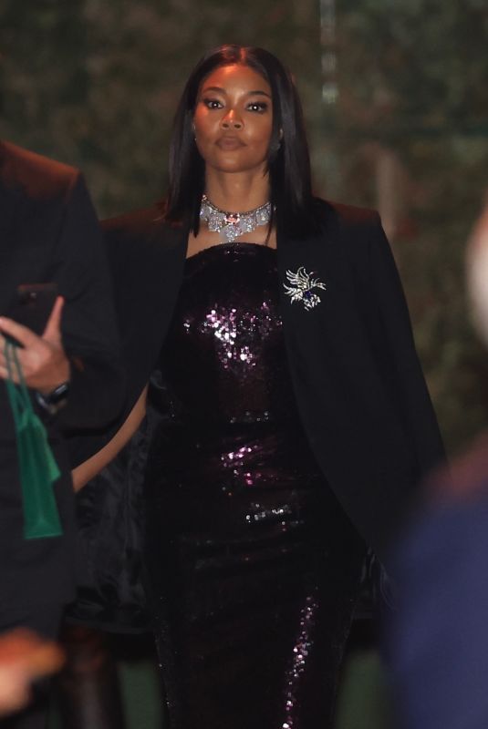 GABRIELLE UNION Leaves Annual Academy Museum Gala in Los Angeles 10/19/2024