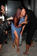 GARCELLE BEAUVAIS Leaves Dinner with Friends at Craig