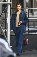 GEORGIA FOWLER in Double Denim Out in New York 10/26/2024