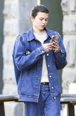 GEORGIA FOWLER in Double Denim Out in New York 10/26/2024