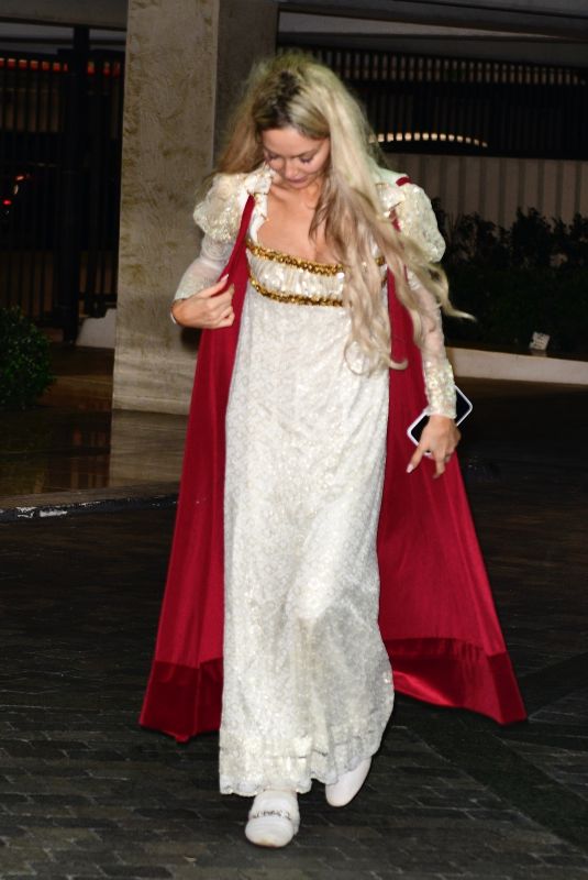 GIA SKOVA as Josephine de Beauharnais Arrives at Halloween Party in Los Angeles 10/26/2024