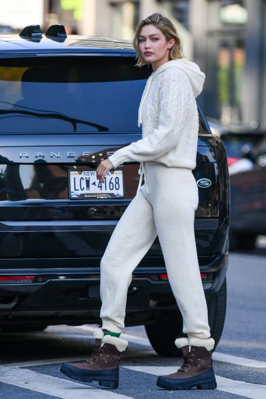 GIGI HADID Out and About in New York 10/14/2024