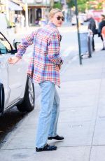 GIGI HADID Out Visiting a Friend in the Soho Neighborhood of New York 10/11/2024