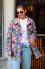 GIGI HADID Out Visiting a Friend in the Soho Neighborhood of New York 10/11/2024