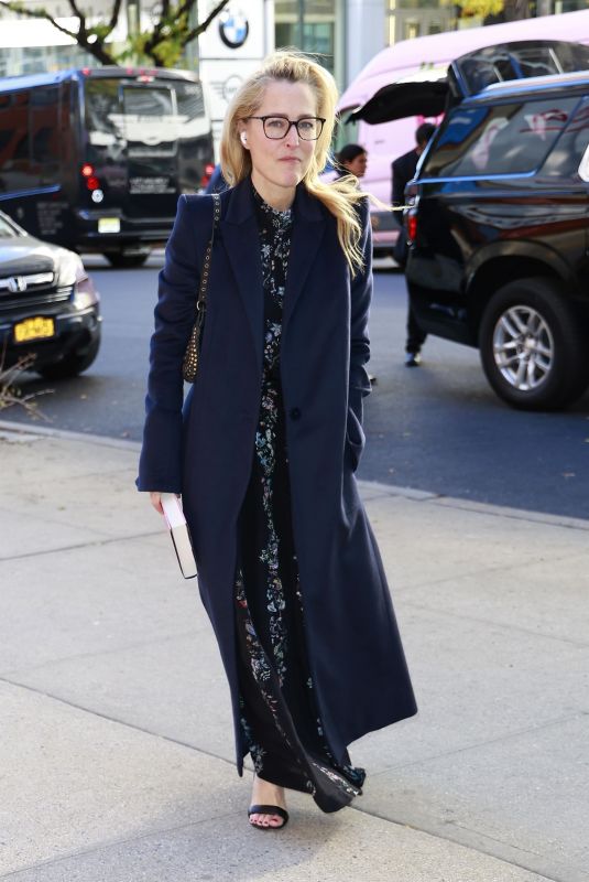 GILLIAN ANDERSON Out and About in New York 10/15/2024