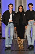 GRACE ELICBATEH, TAYLOR HILL and PALOMA ELSESSER Light Empire State Building Celebrating Return of Victoria