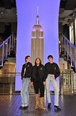 GRACE ELICBATEH, TAYLOR HILL and PALOMA ELSESSER Light Empire State Building Celebrating Return of Victoria