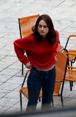 GRACE VAN PATTEN on the Set of New TV Series Blue Moon in Italy in Tivoli 10/25/2024