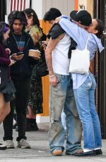 GRAY SORRENTI and Romeo Beckham Out in New York 10/12/2024