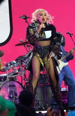 GWEN STEFANI Performs for State Street Global Advisors at Times Square 10/29/2024