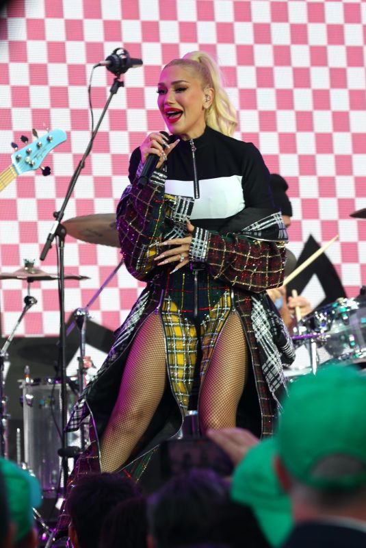 GWEN STEFANI Performs for State Street Global Advisors at Times Square 10/29/2024