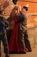 GWYNETH PALTROW and Timothee Chalamet Filming a Kiss Scene at Marty Supreme Set at Central Park in New York 10/17/2024