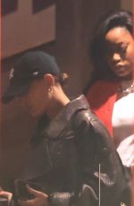 HAILEY BIEBER and a Friend Out for a Sushi Dinner in Los Angeles 10/09/2024