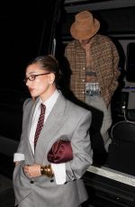 HAILEY BIEBER Arrives at a Dinner Party at Funke in Beverly Hills 10/23/2024