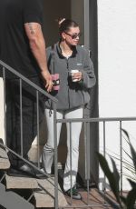 HAILEY BIEBER Leaves Pilates Class in West Hollywood 10/12/2024