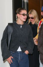 HAILEY BIEBER Night Out with KENDALL JENNER and Friends at Sushi Park in Los Angeles 09/29/2024