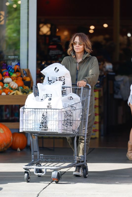 HALLE BERRY Out for Grocery Shopping at Bristol Farms in Beverly Hills 10/12/2024