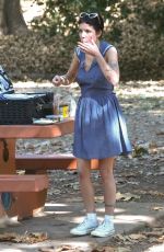 HALSEY and Avan Jogia Halsey at a Park in Los Angeles 09/30/2024