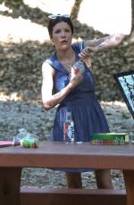 HALSEY and Avan Jogia Halsey at a Park in Los Angeles 09/30/2024