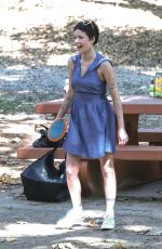 HALSEY and Avan Jogia Halsey at a Park in Los Angeles 09/30/2024