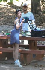 HALSEY and Avan Jogia Halsey at a Park in Los Angeles 09/30/2024