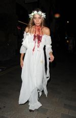 HANA CROSS Arrives at Hallowzeem Party at The Conduit Club in Covent Garden 10/25/2024