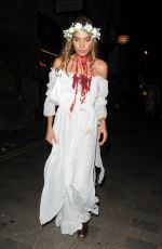 HANA CROSS Arrives at Hallowzeem Party at The Conduit Club in Covent Garden 10/25/2024