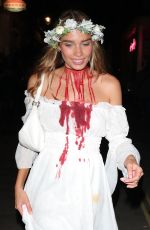 HANA CROSS Arrives at Hallowzeem Party at The Conduit Club in Covent Garden 10/25/2024