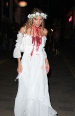 HANA CROSS Arrives at Hallowzeem Party at The Conduit Club in Covent Garden 10/25/2024