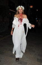 HANA CROSS Arrives at Hallowzeem Party at The Conduit Club in Covent Garden 10/25/2024