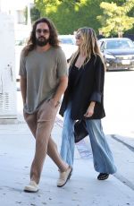 HEIDI KLUM and Tom Kaulitz Out in West Hollywood 10/01/2024