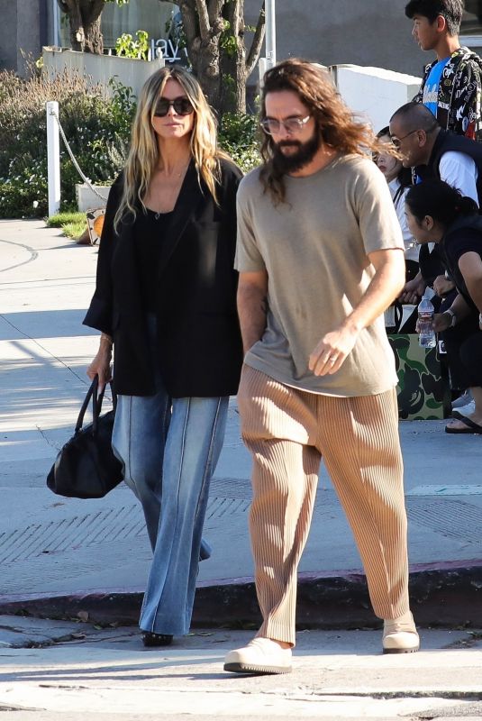 HEIDI KLUM and Tom Kaulitz Out in West Hollywood 10/01/2024