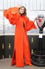 HEIDI KLUM Lights up Empire State Buiding for Halloween in New York 10/29/2024