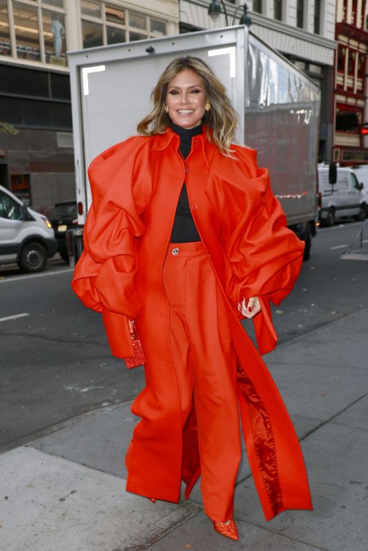 HEIDI KLUM Out and About in New York 10/29/2024