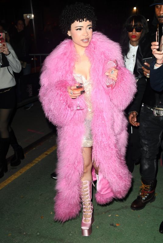 ICE SPICE Arrives at Victoria’s Secret Fashion Show After-party in New York 10/15/2024