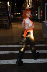 ICE SPICE as Leeloo From The Fifth Element Out for Halloween Weekend 10/27/2024