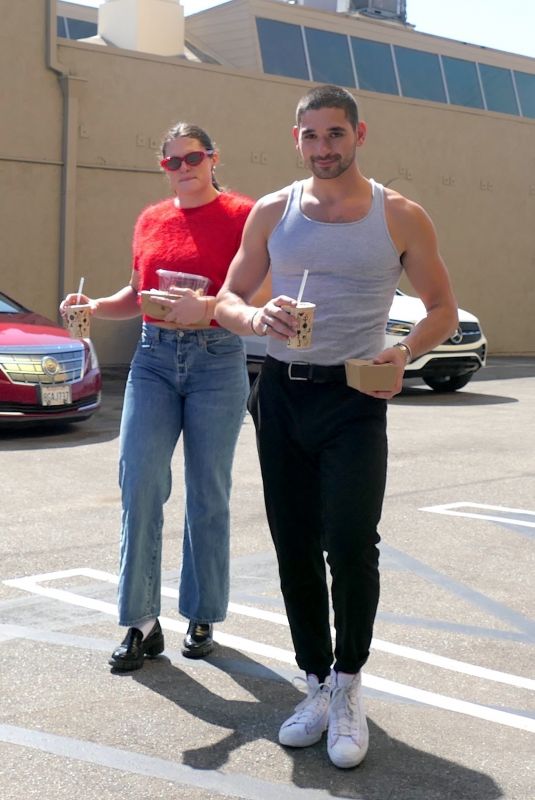 ILONA MAHER and Alan Bersten Taking a Break Ahead of Dancing With The Stars Rehearsals in Los Angeles 10/10/2024