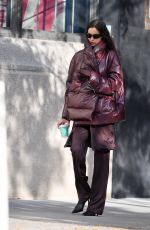 IRINA SHAYK Catches a Taxi Cab in New York City 10/28/2024