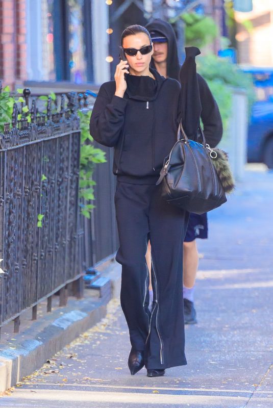 IRINA SHAYK Out and About in New York 10/08/2024